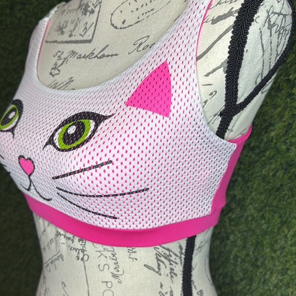 EUC Rare Discontinued Bombshell Sportswear Kitty Sports Bra Size M - Picture 7 of 14